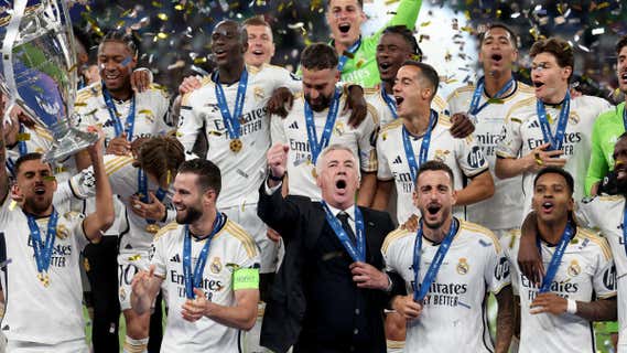 Ancelotti celebra la Decimoquinta. /EFE