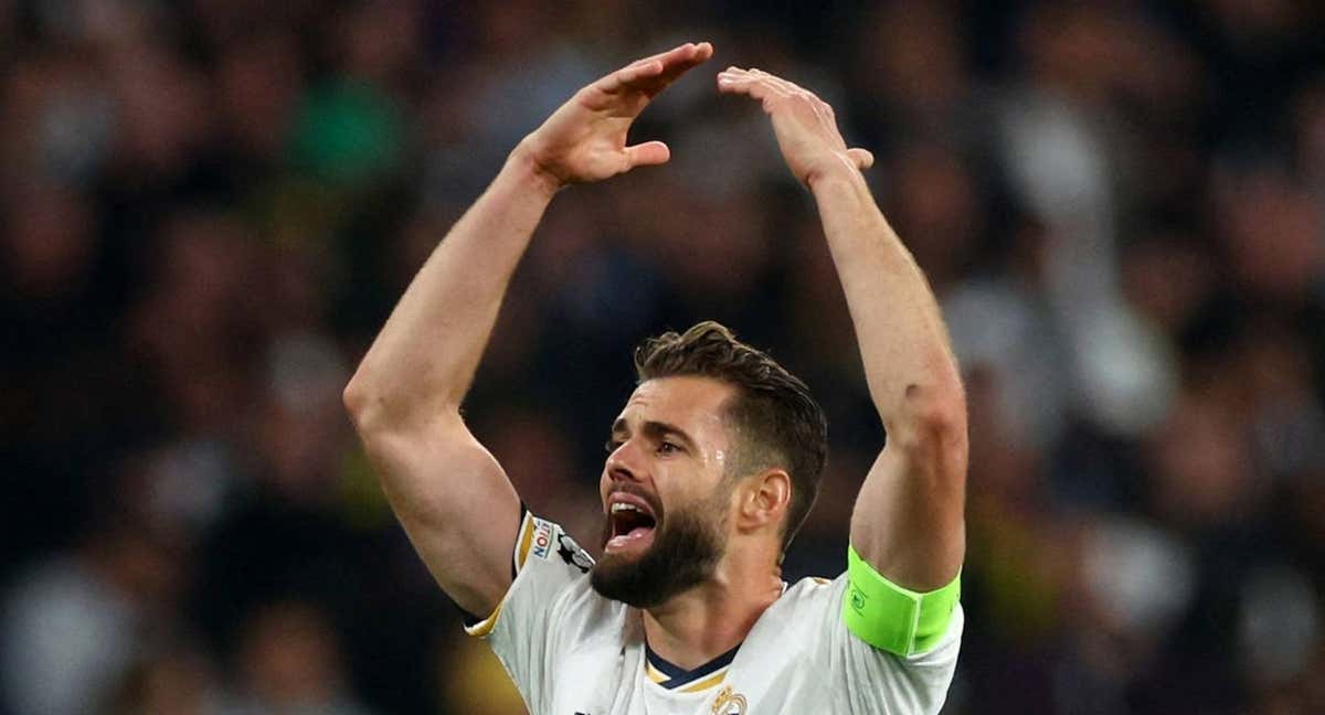 Nacho celebra el triunfo en Wembley.