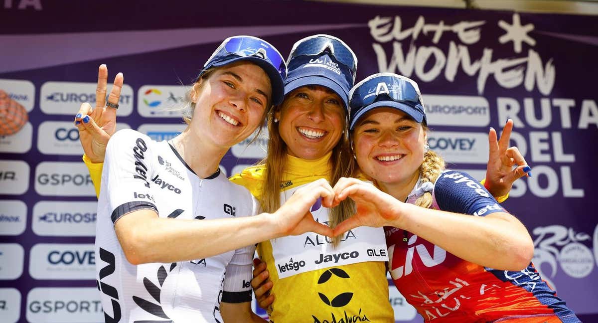 Ella Wyllie, Mavi García y Silke Smulders dominaron la Vuelta a Andalucía Elite Women.