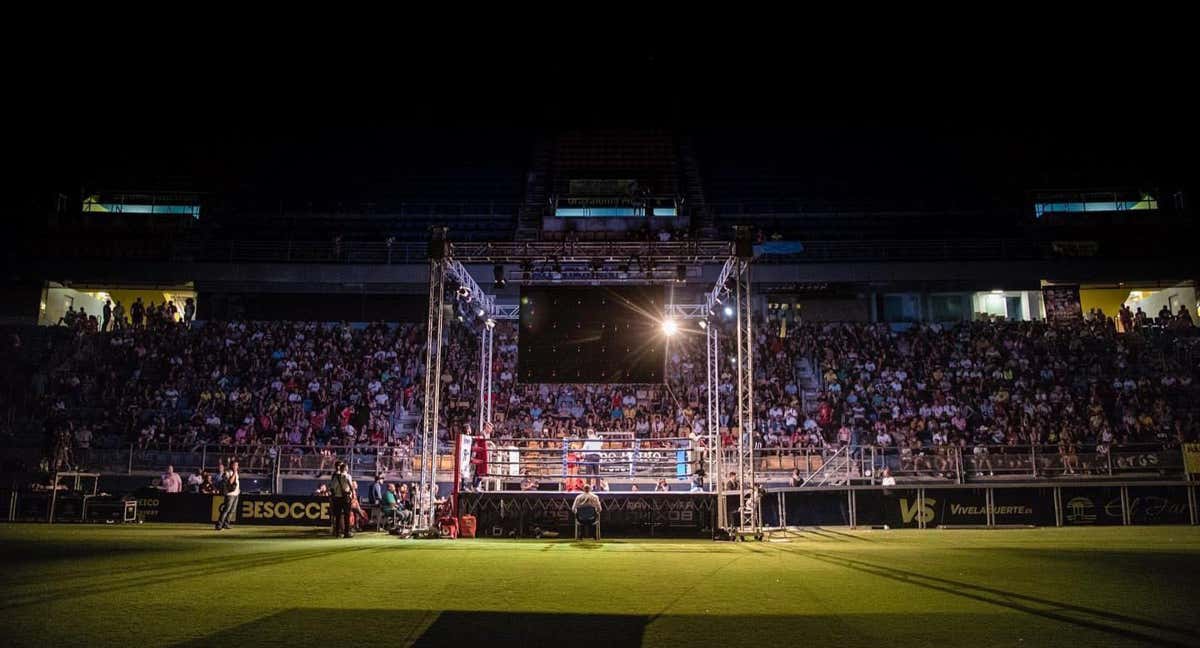 Imagen del evento en el Nuevo Mirandilla en agosto de 2019./Cádiz Fight Night