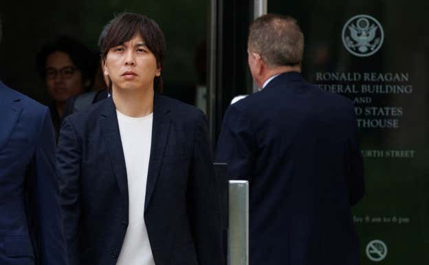 Ippei Mizuhara a la entrada de los juzgados. AFP