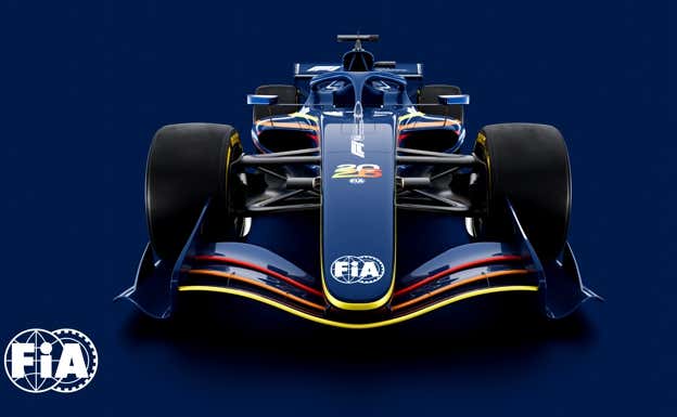 Maqueta de los nuevos monoplazas a partir de 2026.  FIA
