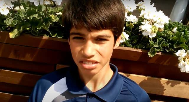 El premonitorio vídeo de Alcaraz en París con 12 años: «Mi sueño es ganar Roland Garros y Wimbledon»