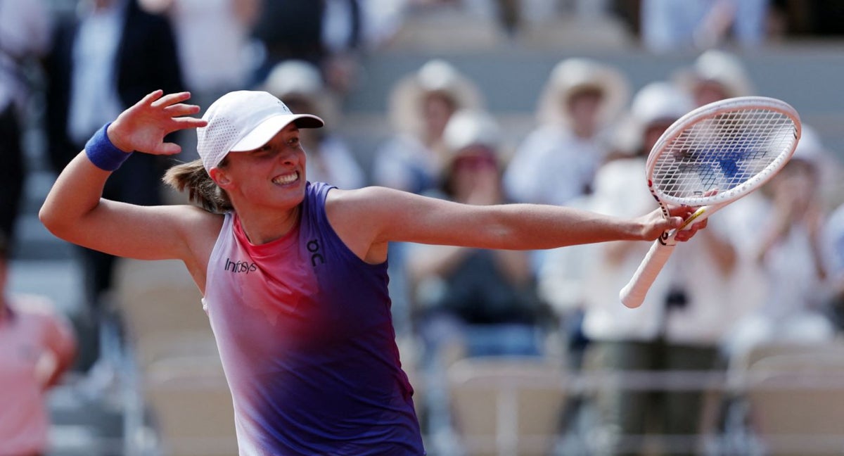 La polaca Iga Swiatek quiere ganar Roland Garros por cuarta vez en su carrera.