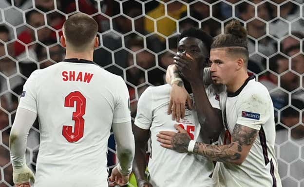 Bukayo Saka falló un penalti decisivo en la última final. REUTERS