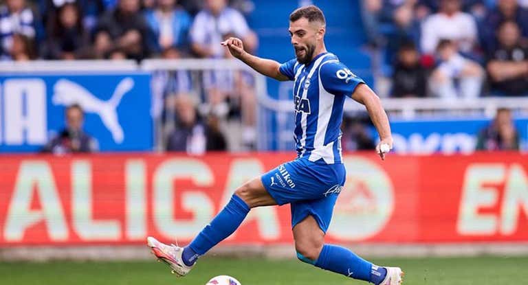 Luis Rioja en un partido.