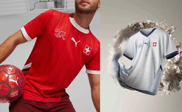 Equipaciones de Suiza para la Eurocopa 2024.