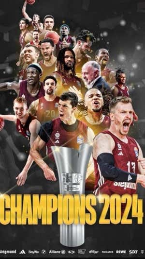 El cartel conmemorativo del campeonato del Bayern. Bayern