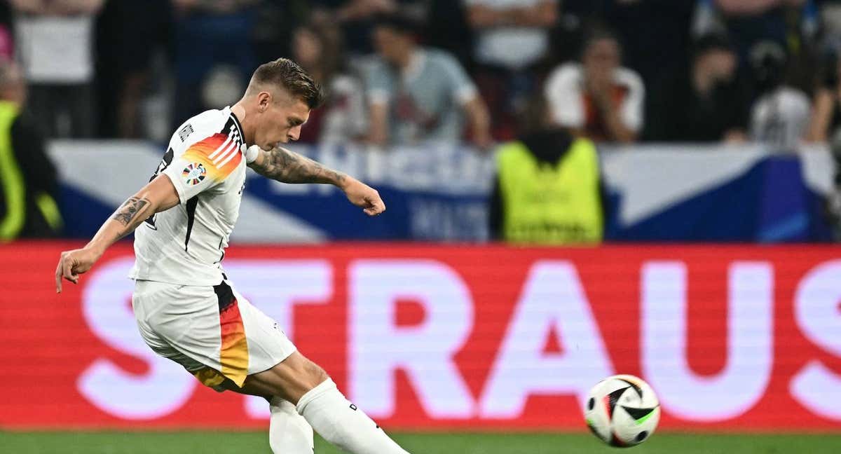 Kroos, ante Escocia en su debut en la Eurocopa.