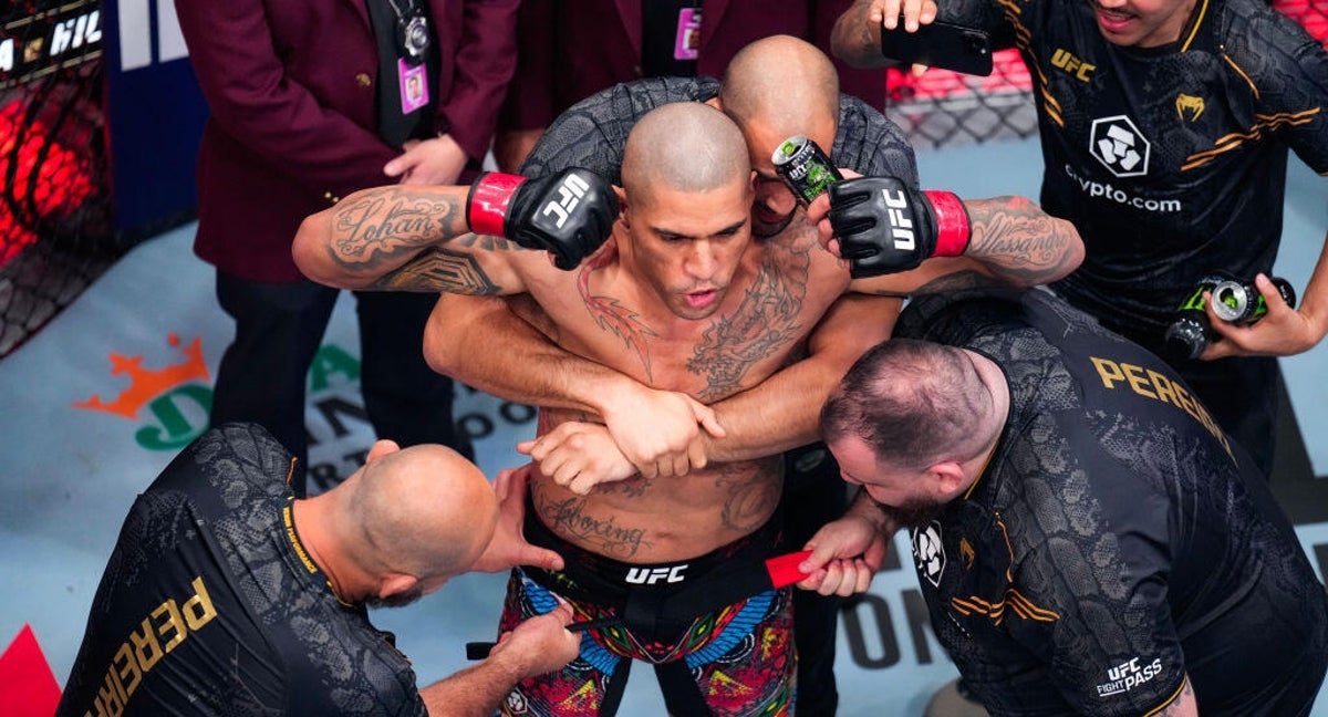 Alex Pereira, tras su victoria sobre Jamahal Hill.