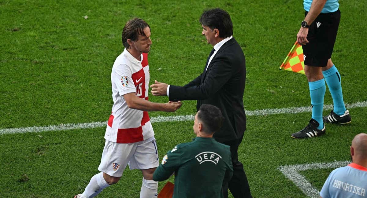 Modric y Dalic.