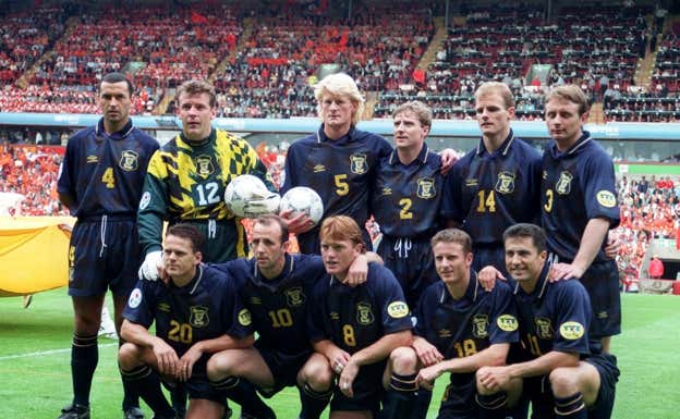 Escocia, en la Eurocopa 1996. GETTY