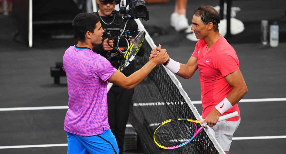 Nadal y Alcaraz pueden ser los elegidos para conformar la pareja del tenis español masculino que aspire al oro olímpico. /AGENCIAS