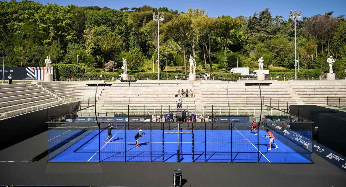 El Premier Padel de Roma en el Foro Itálico. /RRSS Premier Padel