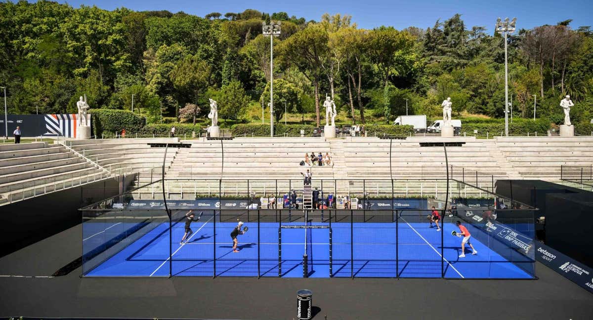 El Premier Padel de Roma en el Foro Itálico.