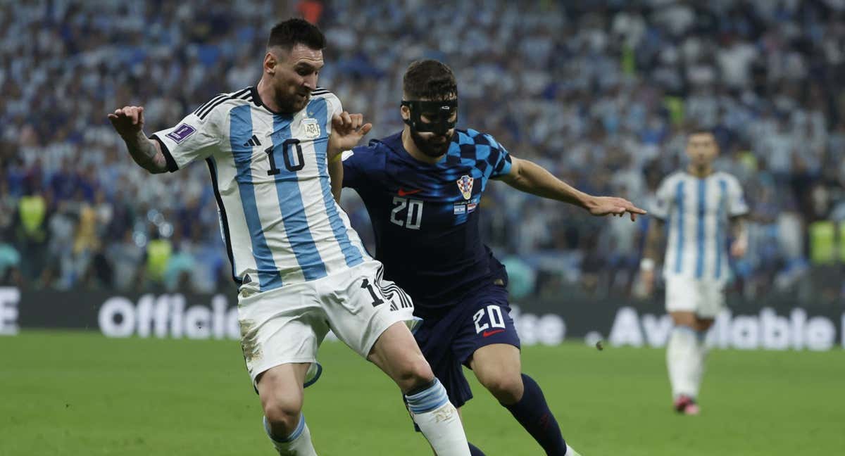 Argentina-Croacia en el Mundial de Catar 2022./EFE/ Juanjo Martin