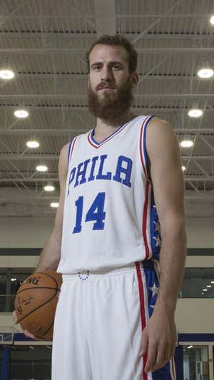 El 'Chacho', en su etapa como jugador de Philadelphia.  76ERS