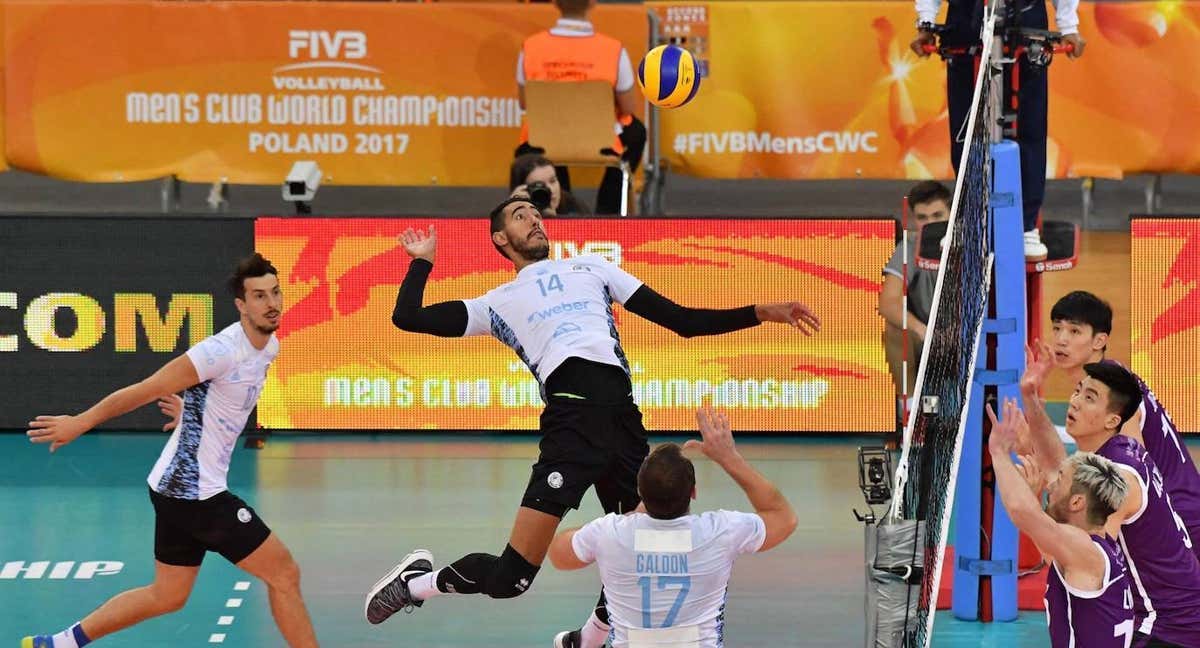 Partido de voleibol./FIVB