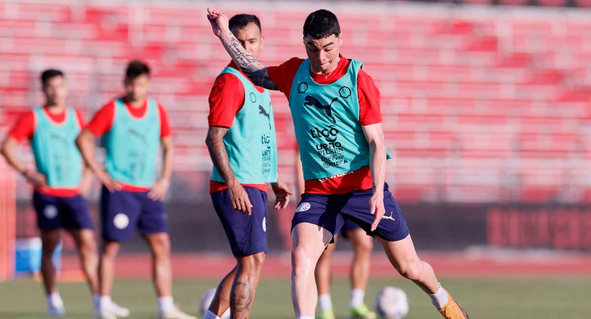 Selección de Paraguay entrenando