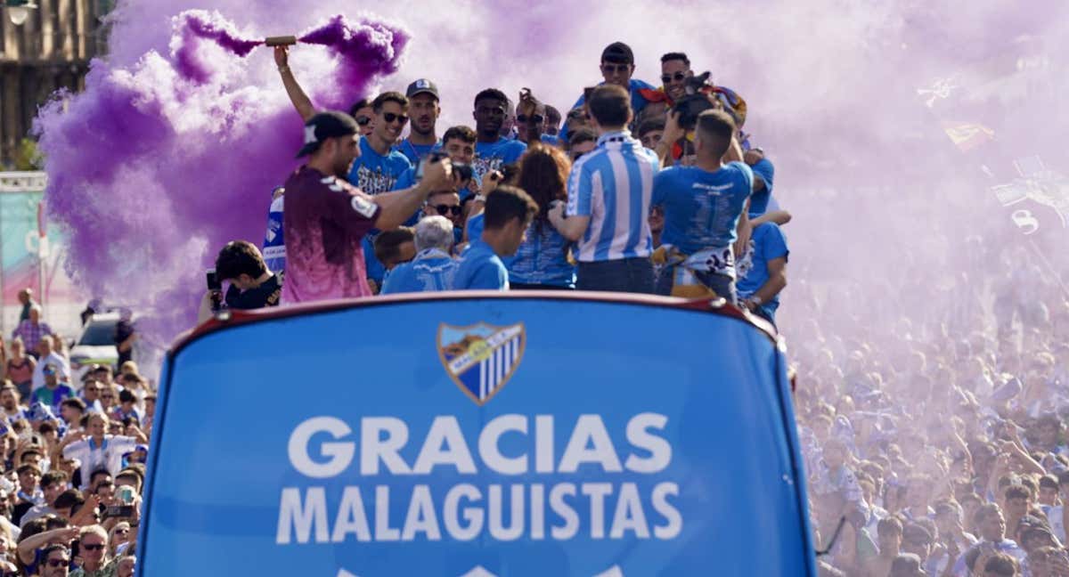 Celebración ascenso del Málaga CF /Getty