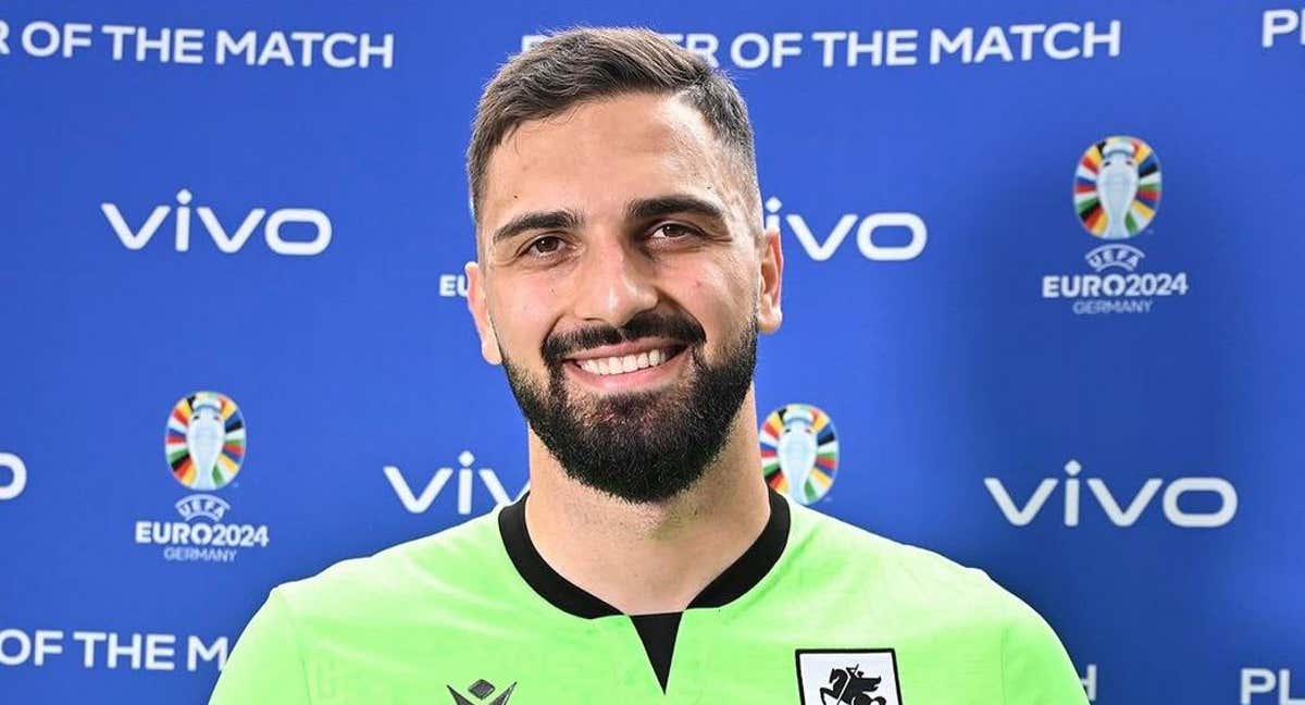 Mamardashvili como MVP de Georgia.
