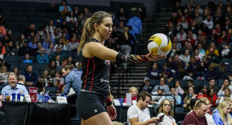María Schlegel, durante la temporada en Estados Unidos.