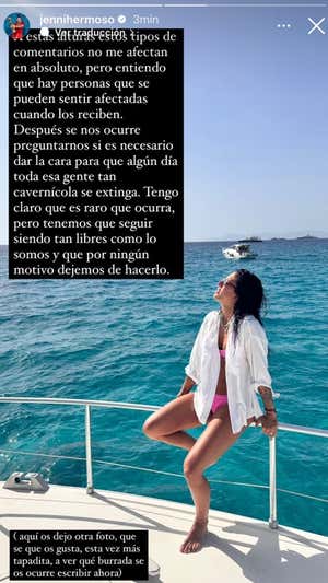 Jenni Hermoso publica una respuesta en su cuenta.  INSTAGRAM: JENNI HERMOSO