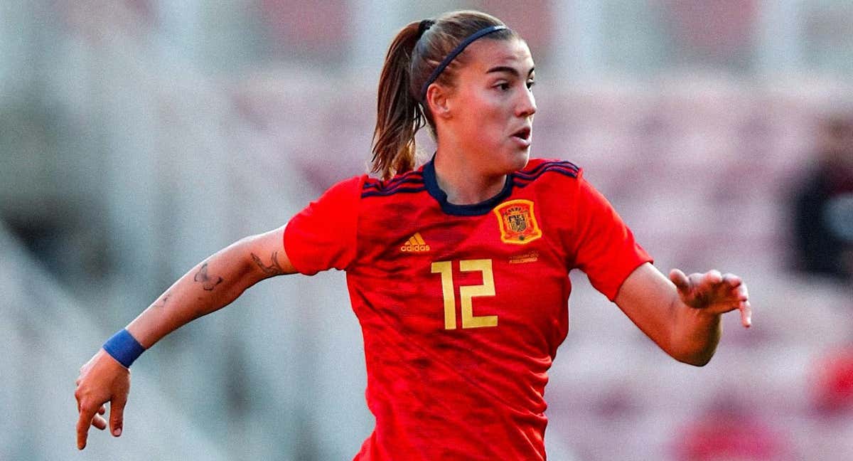 Patri Guijarro durante un partido con la Selección. /INSTAGRAM: PATRI GUIJARRO