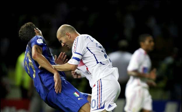 El famosos cabezazo de Zidane.  REUTERS