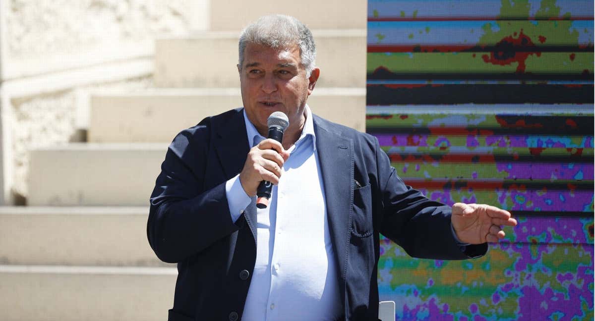 Joan Laporta durante un acto.