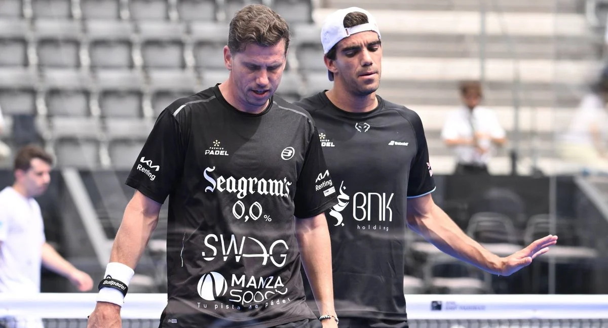 Paquito y Lebrón durante un partido./PREMIER PADEL