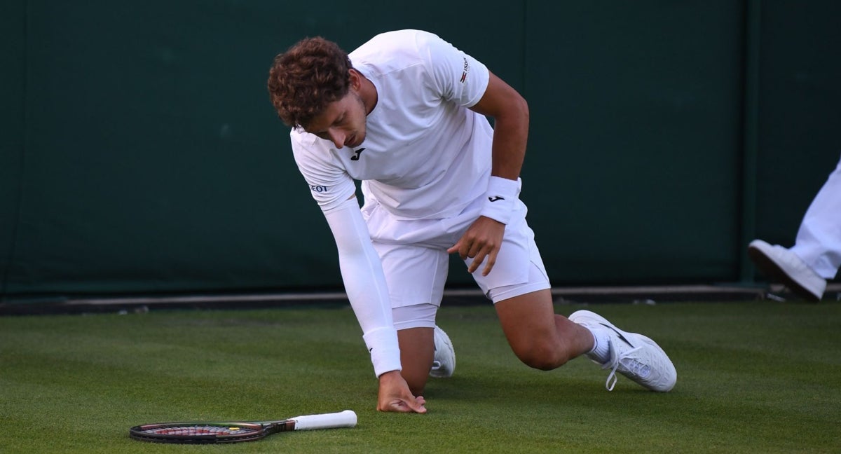 Pablo Carreño enC una edición pasada de Wimbledon