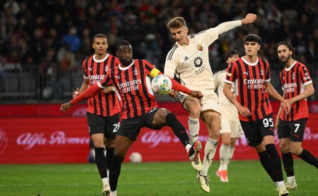 Diego Llorente, en un partido con la Roma. Getty
