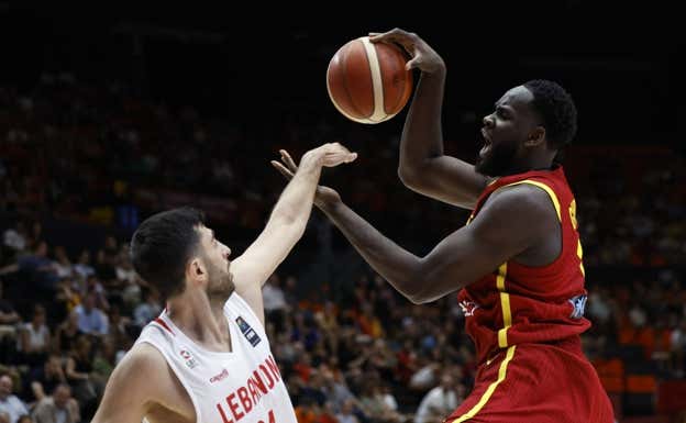 Usman Garuba durante el partido.  EFE