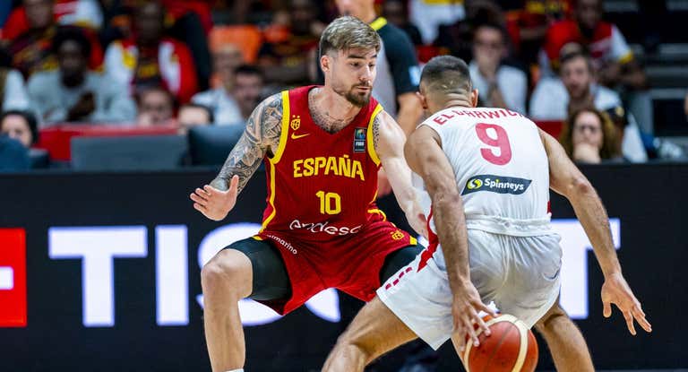 Juancho Hernangómez, durante el partido ante Líbano.