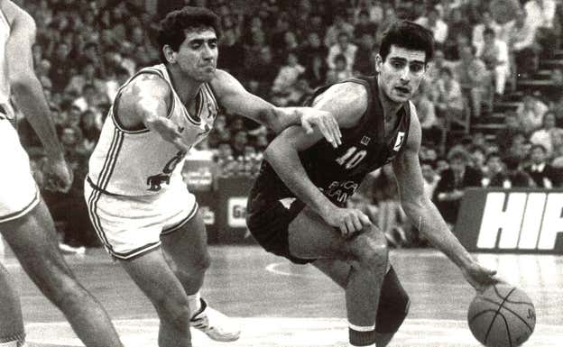 José Antonio Montero, como jugador del Barcelona. ABC