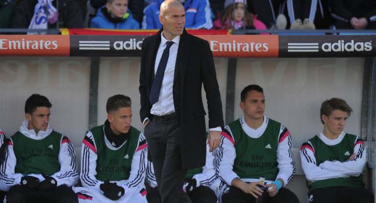 Zinedine Zidane, durante su etapa en el Castilla.