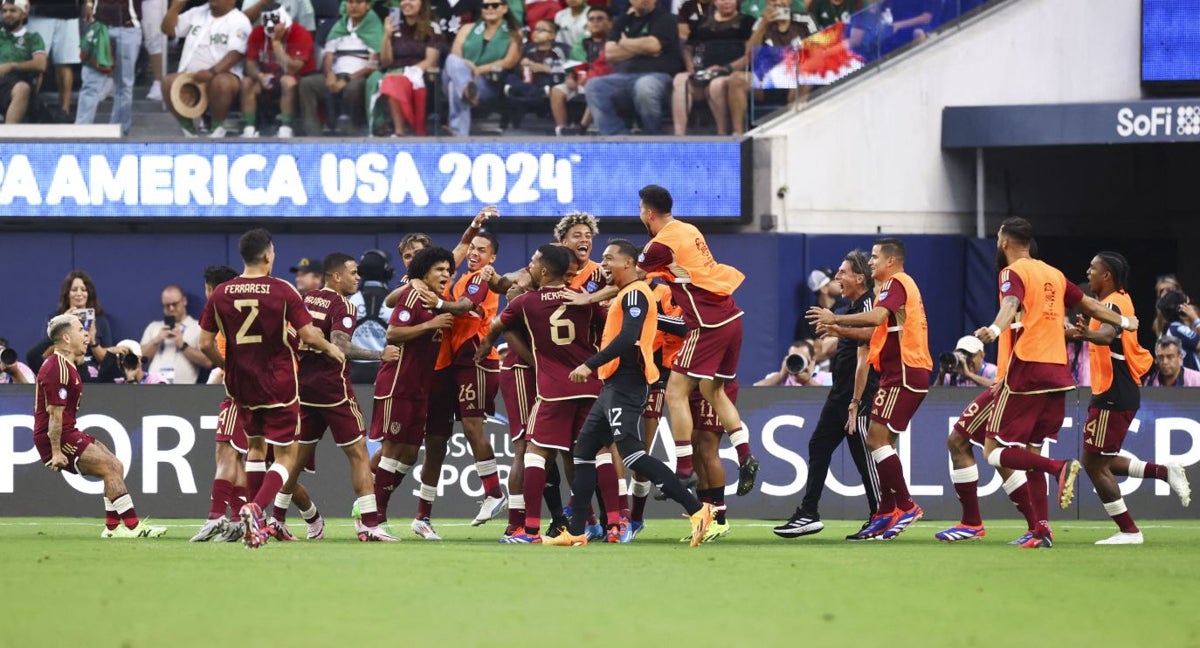 Venezuela celebra su clasificación.