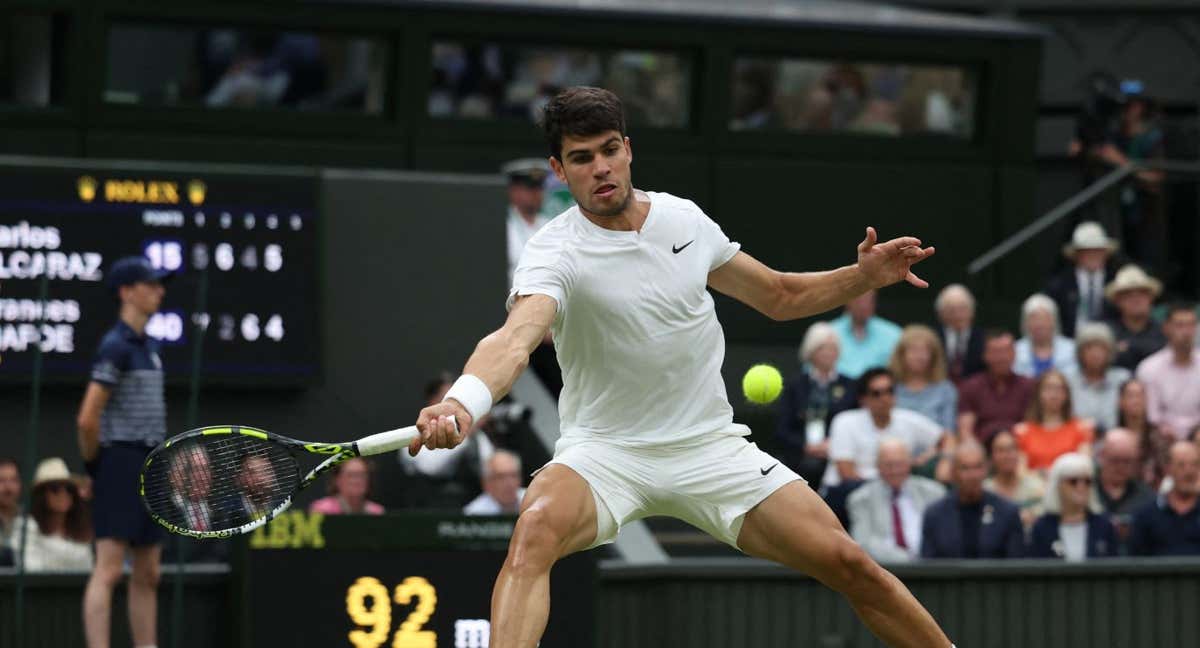 Alcaraz quiere repetir el título que ganó en 2023 en Wimbledon.