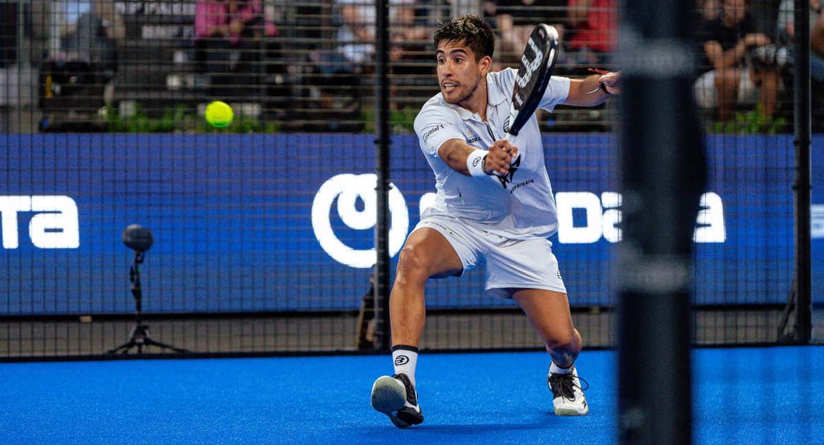 Fede Chingotto durante un partido.