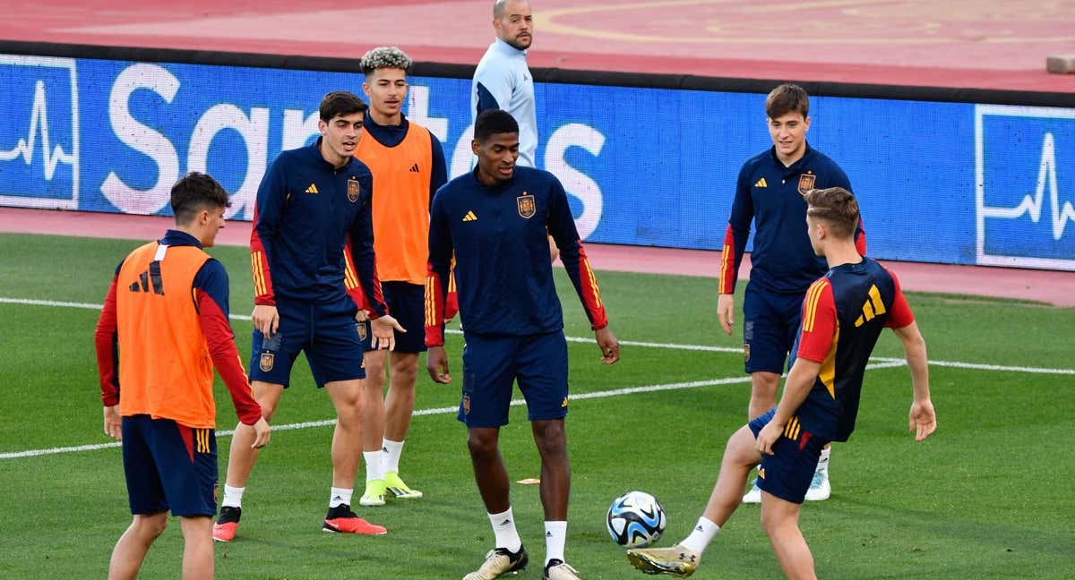 Entrenamiento de la Selección. /EFE