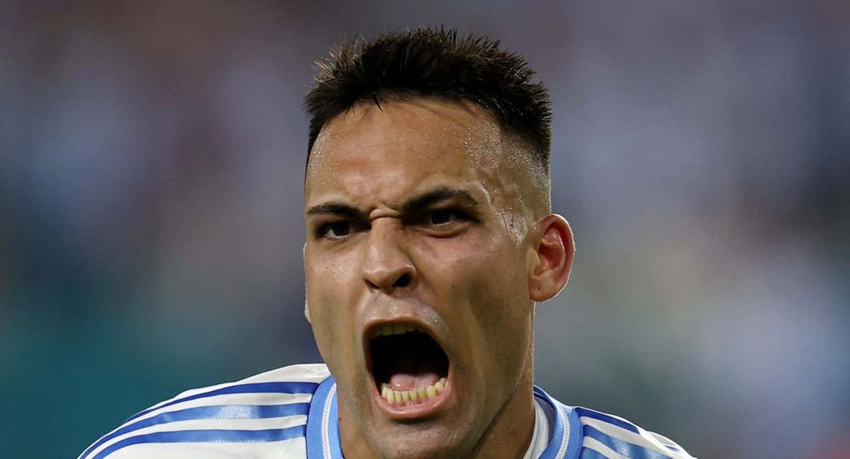 El argentino Lautaro Martínez, máximo goleador de la Copa América 2024 sin ser siempre titular. /REUTERS