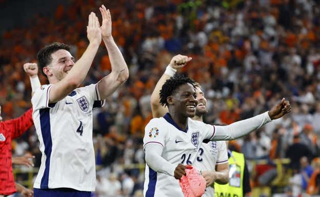 Mainoo es la revelación de Inglaterra en esta Eurocopa.  REUTERS