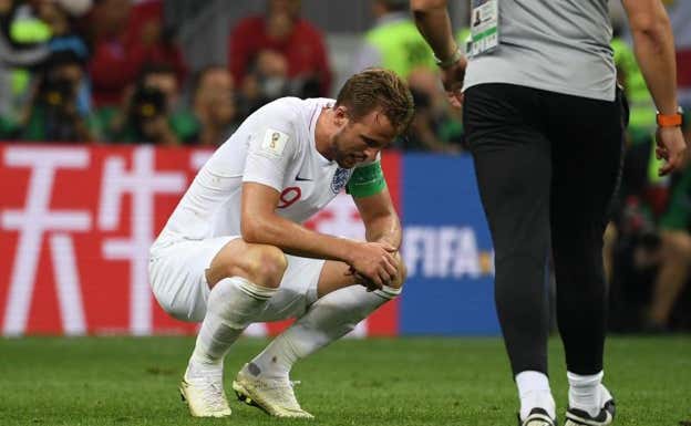 Ante Croacia, Harry Kane tuvo uno de los errores más graves de su carrera.  AFP