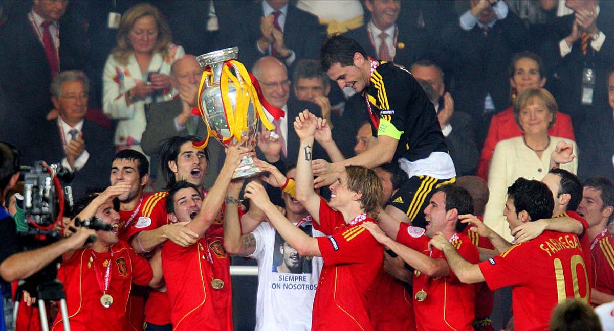 España, campeona de la Eurocopa 2008./GETTY