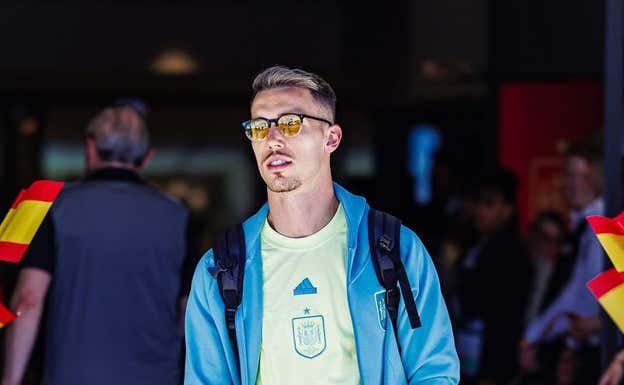 Grimaldo, durante la Eurocopa. Instagram