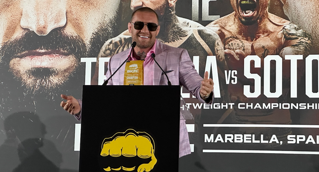 McGregor revoluciona Marbella y carga contra Topuria: «Plash, plash y para Georgia»