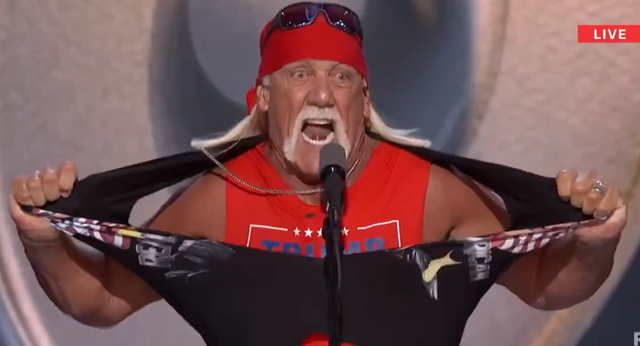 Hulk Hogan se parte la camisa por Donald Trump: «Dejemos que la Trumpmanía se vuelva loca»