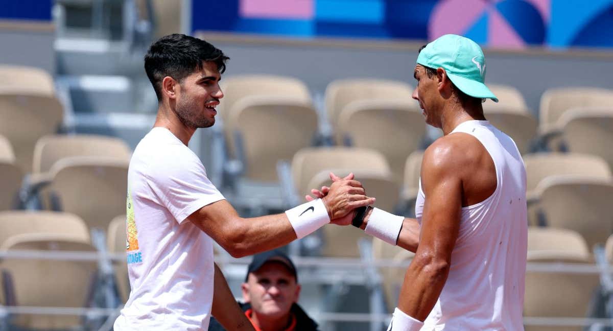 Nadal y Alcaraz, la pareja de dobles que quieren ver todos en los Juegos Olímpicos de París 2024. /REUTERS