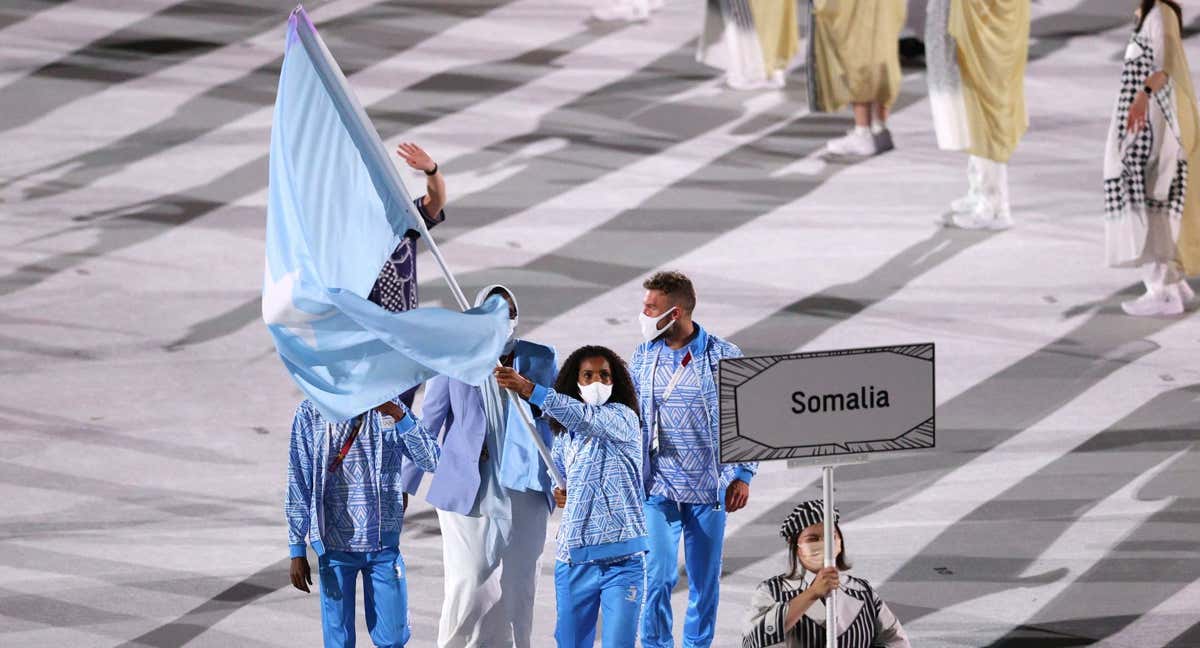 La delegación de Somalia en Tokio.
